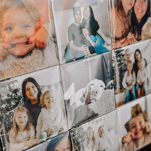 Set of 9 Custom Photo Magnets